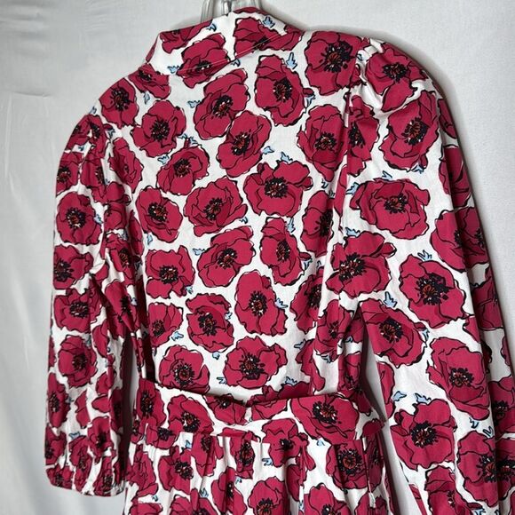 Kate Spade Poppy Toss Belted Shirtdress. Size Small. - Picture 10 of 13